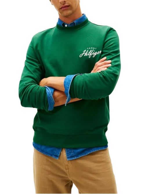 Felpa girocollo con logo Tommy Hilfiger | MW0MW42536L4M